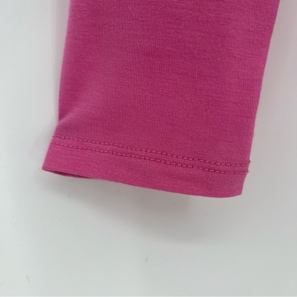 Vocal Top Womens Pink Long Sleeve Cut Out Neckline with Rhinestones Soft Stretch - Picture 8 of 10